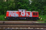 202 726-6 von HGB fhrt als Lokzug aus Aachen-West und fhrt in Richtung Aachen-Hbf am Abend des 20.8.2012.