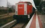 Im Mrz 1999 fuhr 202 280 mit einer RB von Salzwedel nach Oebisfelde.(Scanfoto)