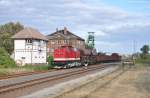 112 708 mit Fotogterzug am 07.10.2012 in Ilberstedt