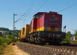 202 330-7 der  EBM Cargo GmbH (ex DR 110 330-8, ex DR 112 330-6) am 20.07.2013 im Bauzugdienst (mit MFS-Wagen der Fa. Wiebe) in Katzenfurt (Lahn-Dill-Kreis) an der KBS 445  Dillstrecke . 

Die V 100.1 wurde 1971 bei LEW (VEB Lokomotivbau Elektrotechnische Werke „Hans Beimler“, Hennigsdorf) unter der Fabrik-Nr. 12839 gebaut und als 110 330-8 an die DR geliefert.  Ein Umbau (Remotorisierung) in 112 330-6 erfolgte 1990, 1992 wurde sie dann in DR 202 330-7 umgezeichnet und zum 01.01.1994 lief sie dann als DB 202 330-7 bis sie im Jahr 2000 dort  z-gestellt und ausgemustert wurde. 
Nach vielen Stationen und 3 Farbwechsel kam sie  2011 zur EBM Cargo GmbH (Gummersbach) als 202 330-7, hier trägt sie nun die NVR-Nummer 92 80 1202 330-7 D-EBM.