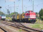 Am 02.08.2015 kam 202 374 mit einem Schleifzug aus der Abstellung in Stendal und fuhr dann in Richtung Hannover davon.