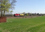 112 708-3 und 202 481-8 am 21.04.16 zu sehen an der Schöpsdrehe bei Plauen/V.