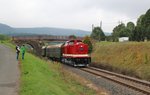 Herbstausfahrt mit 112 565-7 (Press) am 09.10.16.
Die Fahrt ging von Großsteinberg nach Katzhütte.
Hier der Zug Quittelsdorf.