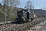 In Leubsdorf kommt hier die 203 152-3 gen Linz vor meine Linse gefahren am Samstag den 25.3.2017