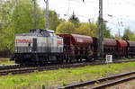 Am 27.04.2017 Rangierfahrt von der 203 841-2 von der STRABAG Rail GmbH, in Stendal .