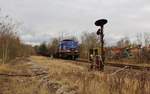 203 126-8 (raildox) fuhr am 27.11.17 einen leeren Holzzug von Saalfeld/Saale über Gera nach (Cheb/Tschechien).