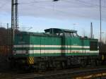 BR 203 211-8 untersttzt den Gleisbau in Oberhausen Osterfeld.
(14.12.2008)