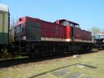 13. Leipziger Eisenbahntage am 29.03.2014 im Plagwitzer Eisenbahnmuseum: V100 - 203 843 Baujahr 1976 (ex 202 843)