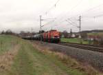 V160.5 (92 80 1203 143-3 D-HVLE) und V160.6 (92 80 1203 144-1 D-HVLE) zu sehen am 18.12.14 in Limbach/V.