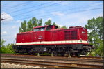 202 327-3 der CLR Service GmbH kommt am 21.05.2016 solo zum Abzweig Elbbrücke in Magdeburg (NVR-Nummer 92 80 1203 227-4 D-LEG)