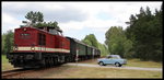 112 703 mit Sdz von Ueckermünde nach Pasewalk hier bei Torgelow am 23.07.16