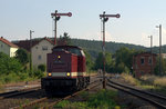 112 703-4 / 203 230-8 MTEG in Wünschendorf (Elster)  Sonderzug Gera - Wünschendorf  zu den Geraer Eisenbahnwelten e.V.