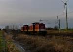 204 354 + 204 347 als Lz am 28.12.2012 bei Wustermark.