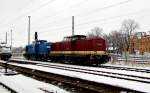 Am 17.01.2016 standen die 204 237-2 von der MTEG (Press) und die 204 044-6 von der Press in Stendal .