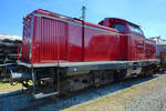 Die Diesellokomotive V100 2100 war Anfang Juni 2019 im Bayerischen Eisenbahnmuseum Nördlingen abgestellt.