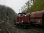 V 100, 212 052-5 Solo nach BO Langendreer.(09.04.2008)