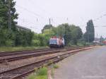 BR 212 der Nordbayerischen Eisenbahn schleppt eine  BR 214  der Alstom Lokomotiven Service GmbH (Umbau ausehemaliger BR 212) in Roisdorf - (08.06.2008)