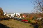 V100 2084 mit Personenzug bei Schalchen am 18.10.2008