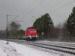 Eine berfhrungsfahrt mit einer BR 212 der DB bei Maintal.