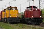 Railion NL 6466 und EfW 212 325 am 21.5.10 in ratingen-Lintorf