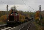 Die 212 370-1 fuhr am 03.11.2010 durch Eilendorf.