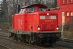 DB Services 212 036 Lz am 1.3.11 in Ratingen-Lintorf