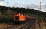 Locon 208 und 207 mit dem DBV 80793 (Titisee-Villingen (Schwarzw) bei Marbach 9.10.11