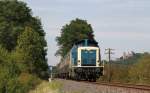 212 376-8 mit ihrem Sonderzug nach Wolfhagen bei Ehringen 2.9.12