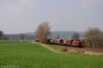 212 084 (92 80 1212 084-8 D-GfE) mit Fotozug DGS92074 am 21.04.2013 bei Sulzbach-Rosenberg