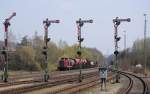 212 084 (92 80 1212 084-8 D-GfE) mit Fotozug DGS92075 am 21.04.2013 in Luitpoldhtte