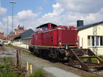 212 093-9 steht am 14. April 2016 in Bamberg abgestellt.