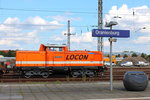 Die LOCON 210 (92 80 1212 275-2  D-LOCON) arbeitet am 22.08.2016 in Oranienburg.