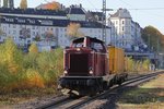 Efw 212 325-5 mit Putzzug in Wuppertal Barmen, am 31.10.2016.