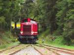 Rennsteigbahn 213 339  Diana  (92 80 1213 339-5 D-RSBG) am 23.08.2014 beim umsetzen im Bahnhof Rennsteig.