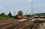 BBL 214er am 5.7.13 mit einem Schotterzug in Luitpoldhtte nach Hersbruck/Nrnberg aus Nittenau