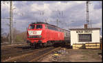 215134 ist hier am 25.3.1993 um 14.38 Uhr mit dem E aus Trier in Köln Deutz unterwegs.