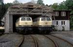 215 009 + 215 069  Freudenstadt Hbf  26.05.83