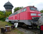 Zum Tag des offenen Denkmals am 11.09.2022 konnte man auch das BW Crailsheim mit samt Führung besuchen. Dort sah ich 215 122-3