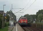 215 901-0 hatte am 11.09.2008 die Aufgabe sich und ihre Schwesterlokomotiven nach Cheminitz zu berfhren.