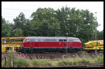 Am 25.07.2016 machte EfW 215023 Pause im Bahnhof Hasbergen und wartete auf den nächsten Bauzugeinsatz im Raum Osnabrück.