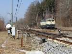 Ozeanblau/beige 216er (|||). 216 224-6 der EBM Cargo am 14.03.2012 in Roßberg.