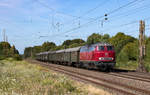 V160 002 mit einem Sonderzug am 07. Juli 2018 in Bassum.