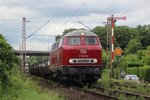 Am 1.7.16 zog V160 002 Lollo den Aluzug aus Spellen durch Ratingen