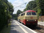 217 002-5 und 215 004-3 beide von DB kommen als Lokzug aus Aachen-Rothe-Erde nach Stolberg/Rheinland-Hbf und kammen aus Richtung Aachen-Rothe-Erde und fuhren durch Aachen-Eilendorf in Richtung Stolberg-Hbf(Rheinland).
Aufgenommen vom Bahnsteig 2 in Aachen-Eilendorf. 
Bei Sommerwetter am Nachmittag vom 15.6.2019.