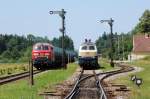 225 094 & 217 014 am 17.06.09 beim Kaffeeklatsch in Tling, fotogafiert vom B