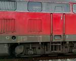 Manche Bahnfans interessieren ja nur für die kleingeschriebenen Fakten an einer Lok. Sowie an der 218 403-4 in Mühldorf 15.03.2017