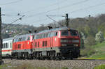 12.04.2017 Streckenabschnitt Uhingen 218 435-6 & 218 494-3