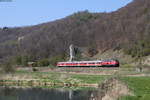 RE 22336 (Ulm Hbf-Sigmaringen) mit Schublok 218 417-4 bei Arnegg 21.4.17