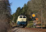 218 460-4 als Tfzf 91340 (Neustadt(Schwarzw)-Crailsheim) bei Löffingen 1.11.17