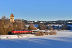 218 401 + 218 421 mit EC 196 am 24.12.2017 bei Stein.